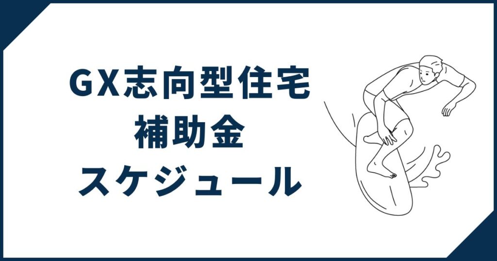GX志向型住宅補助金スケジュール
