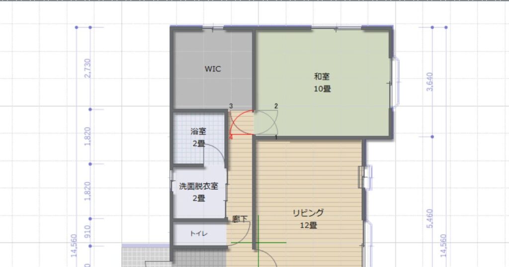 マイホームデザイナードア・窓開き方