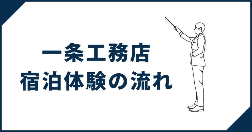 一条工務店の宿泊体験の流れ