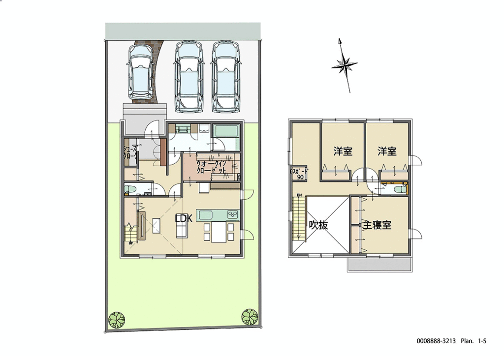 一条工務店君津市南子安6丁目14番3モデルハウスの間取り図