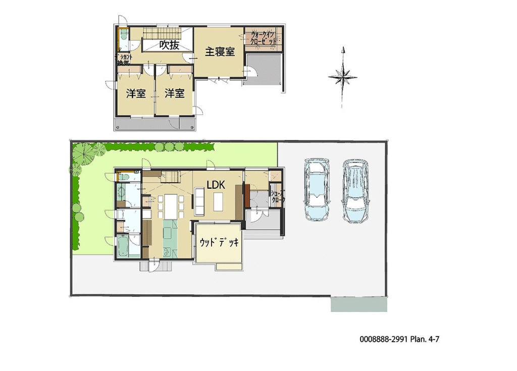 一条工務店守山区吉根モデルハウスの間取り図