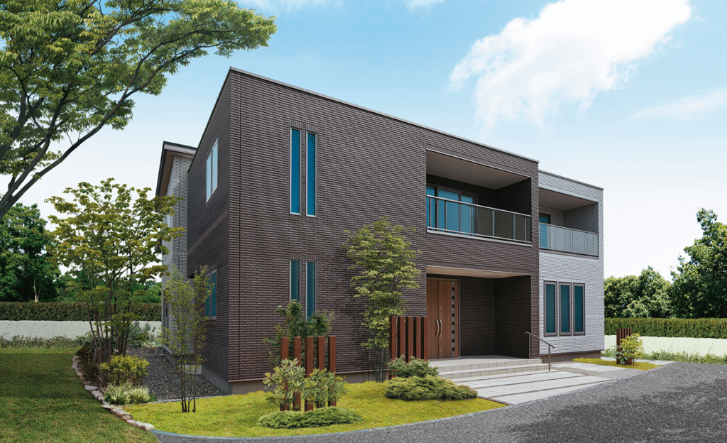 一条工務店の家2色の外壁タイル