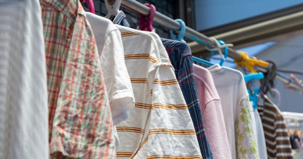 干されている洗濯物