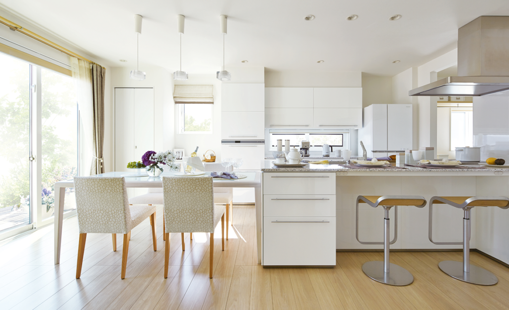 一条工務店の家のダイニングキッチン