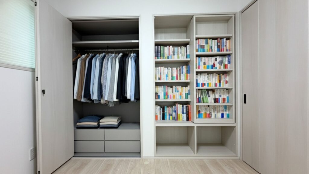 AIで作った服・本収納イメージ