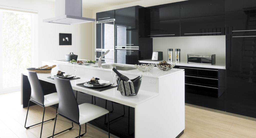 一条工務店スマートキッチンのステップカウンター