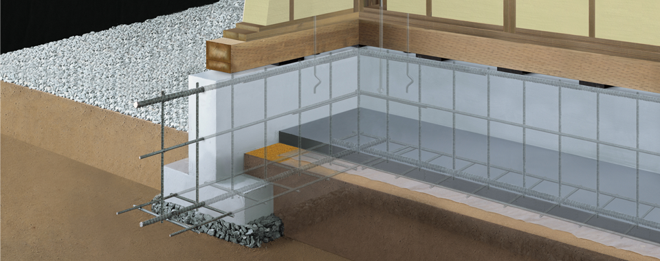 一条工務店の家の基礎説明図