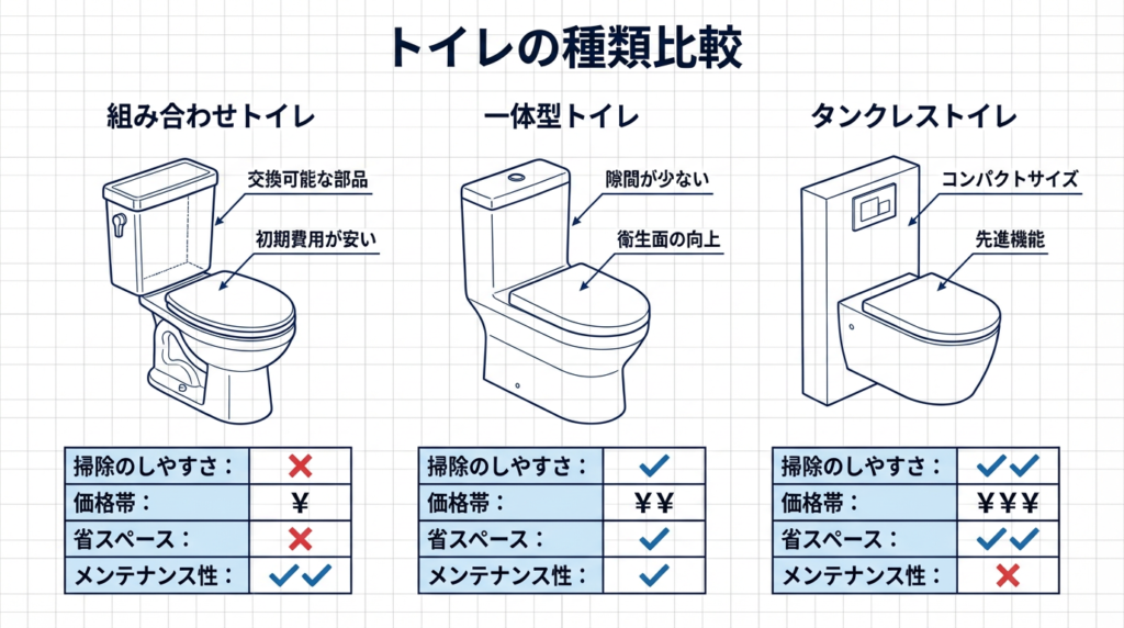 トイレ種類解説