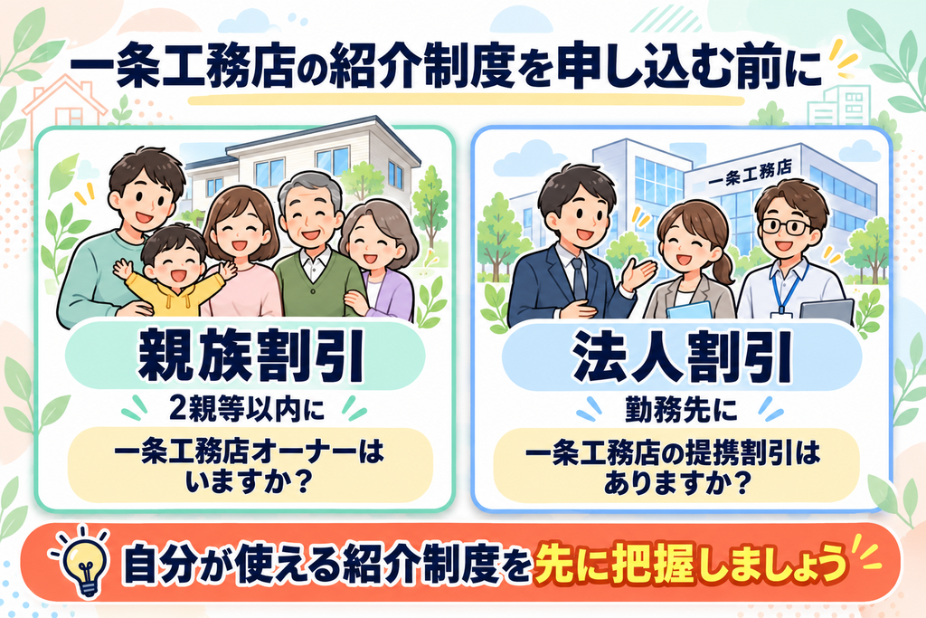 親族紹介・法人割引に当てはまるか先に確認しよう