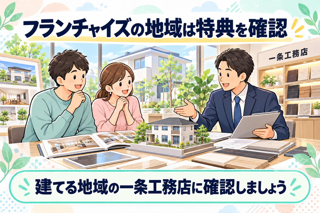フランチャイズの地域は特典を確認